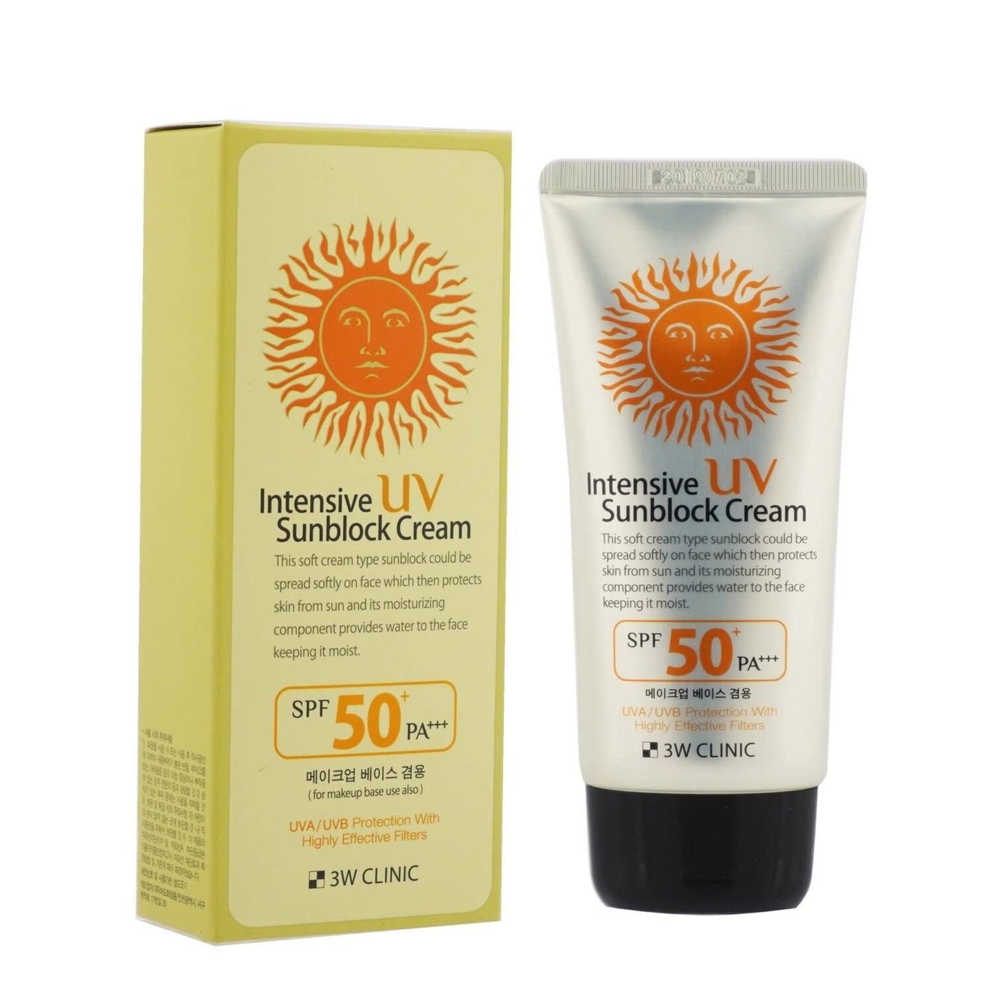Dodo 3W Clinic Intensive UV Sunblock Cream SPF50+/PA+++ (70ml)