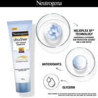 Neutrogena Ultra Sheer Sunscreen SPF 50+ PA+++ (30 g) | Lightweight, Non-Greasy Sun Protection