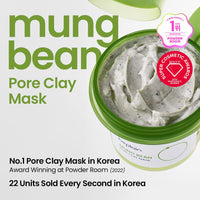 beplain Mung Bean Pore Clay Mask (120ml) | Deep-Cleansing & Pore Refining