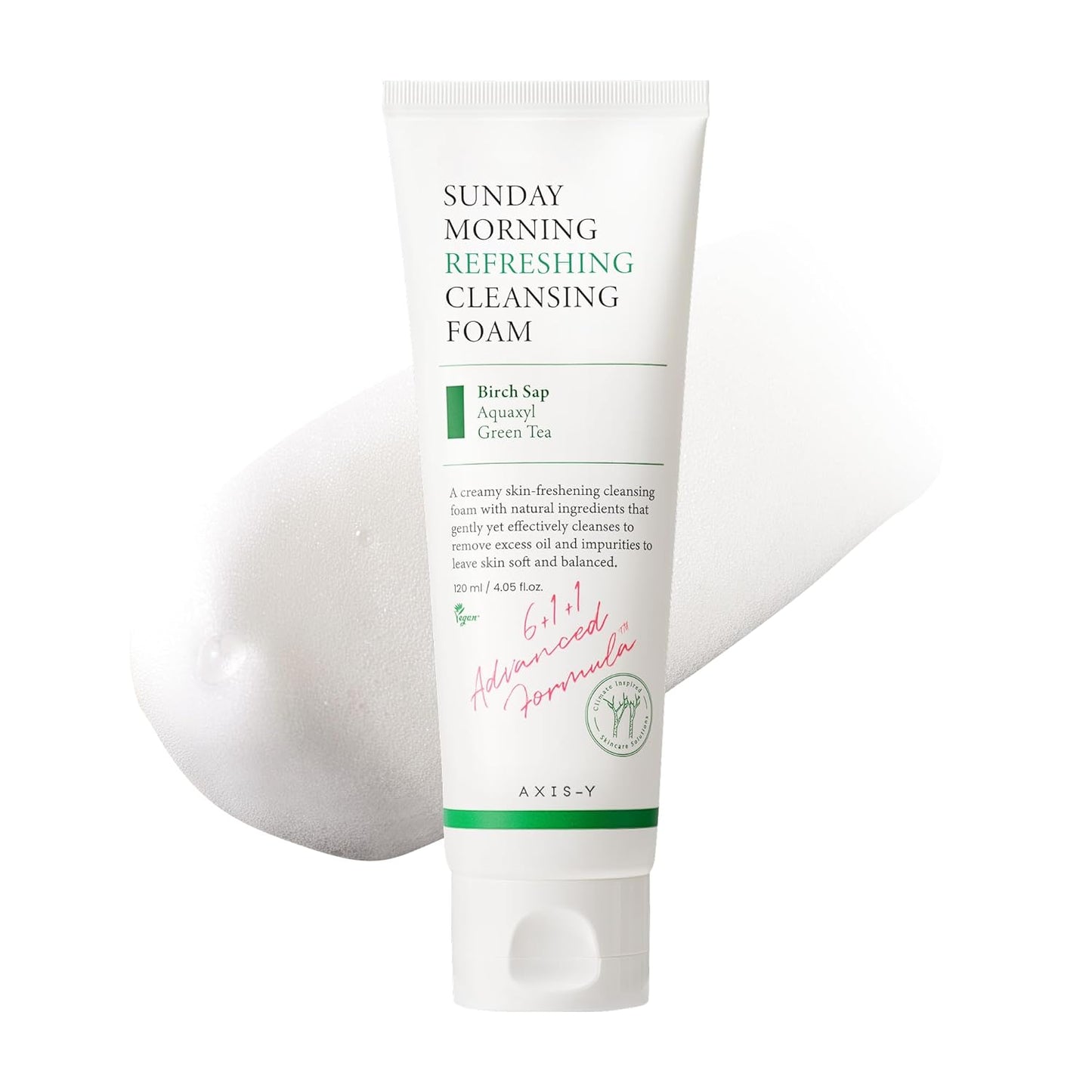 Axis-Y Sunday Morning Refreshing Cleansing Foam (120 ml)