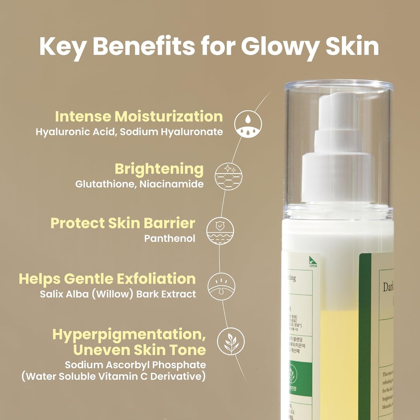 AXIS-Y Dark Spot Correcting Glow Toner (125ml) | Brightening & Hydrating with 5% Niacinamide