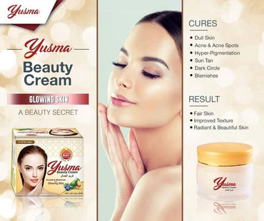 Yusma Beauty Cream – Skin Brightening & Whitening Formula (30g)