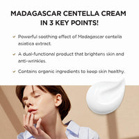 SKIN1004 Madagascar Centella Cream 75ml | Korean Face Moisturizer with Organic Ingredients