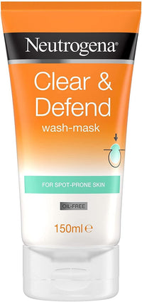 Neutrogena Clear & Defend Wash-Mask, For Spot-Prone Skin 150 ml