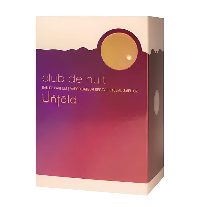 Armaf Club De Nuit Untold Eau De Parfum for Men & Women 105ml | Unisex Floral & Woody Long-Lasting Fragrance