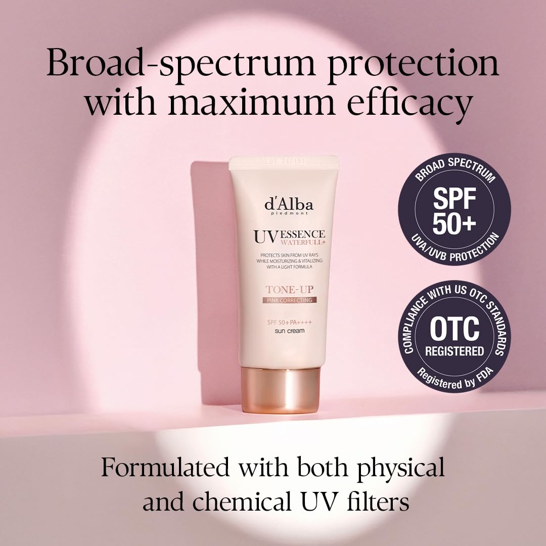 d’alba Piedmont Italian White Truffle Waterfull Tone‑Up Sunscreen Serum SPF 50+ PA++++ – 50 mL