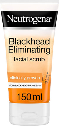 Neutrogena, Blackhead Eliminating Facial Scrub With Purifying Salicylic Acid, helps eliminate and prevent blackhead