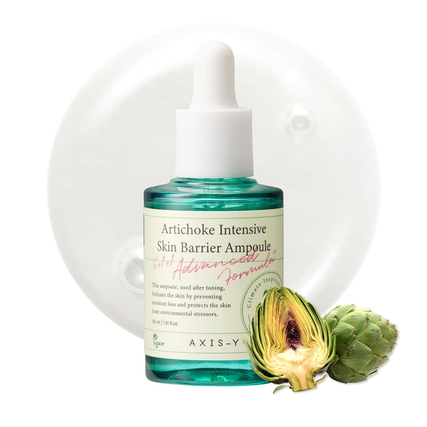 AXIS-Y Artichoke Intensive Skin Barrier Ampoule | Face Moisturizer & Dark Spot Corrector (30ml)