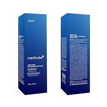 Medicube Zero Pore Blackhead Mud Facial Mask - Skin Cooling & Pore Tightening - 3 Minute Quick Dry Formula with AHA, BHA, PHA, and Pore-Purifying Clay - Korean Mud Mask 3.52 oz