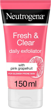 Neutrogena, Fresh & Clear Daily Exfoliator, Pink Grapefruit & Vitamin C, 150ml