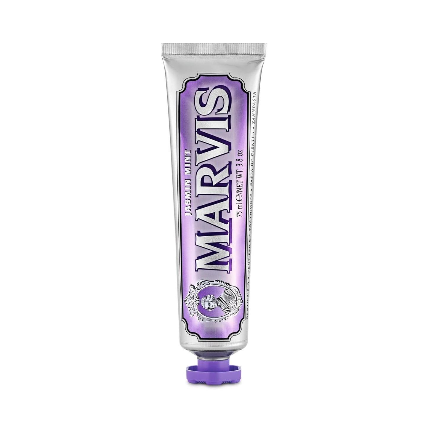 Marvis Jasmin Mint Toothpaste – 3.8 oz | Floral Mint Flavor, Fights Tartar & Plaque, Freshens Breath