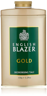 English Blazer Gold Deodorising Talc (150g) | Fresh & Masculine Body Talc