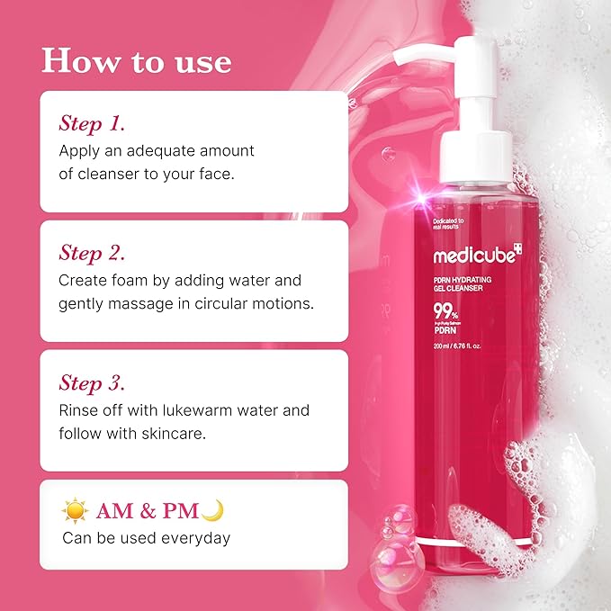 Medicube PDRN Jelly to Foam Cleanser (200 ml)