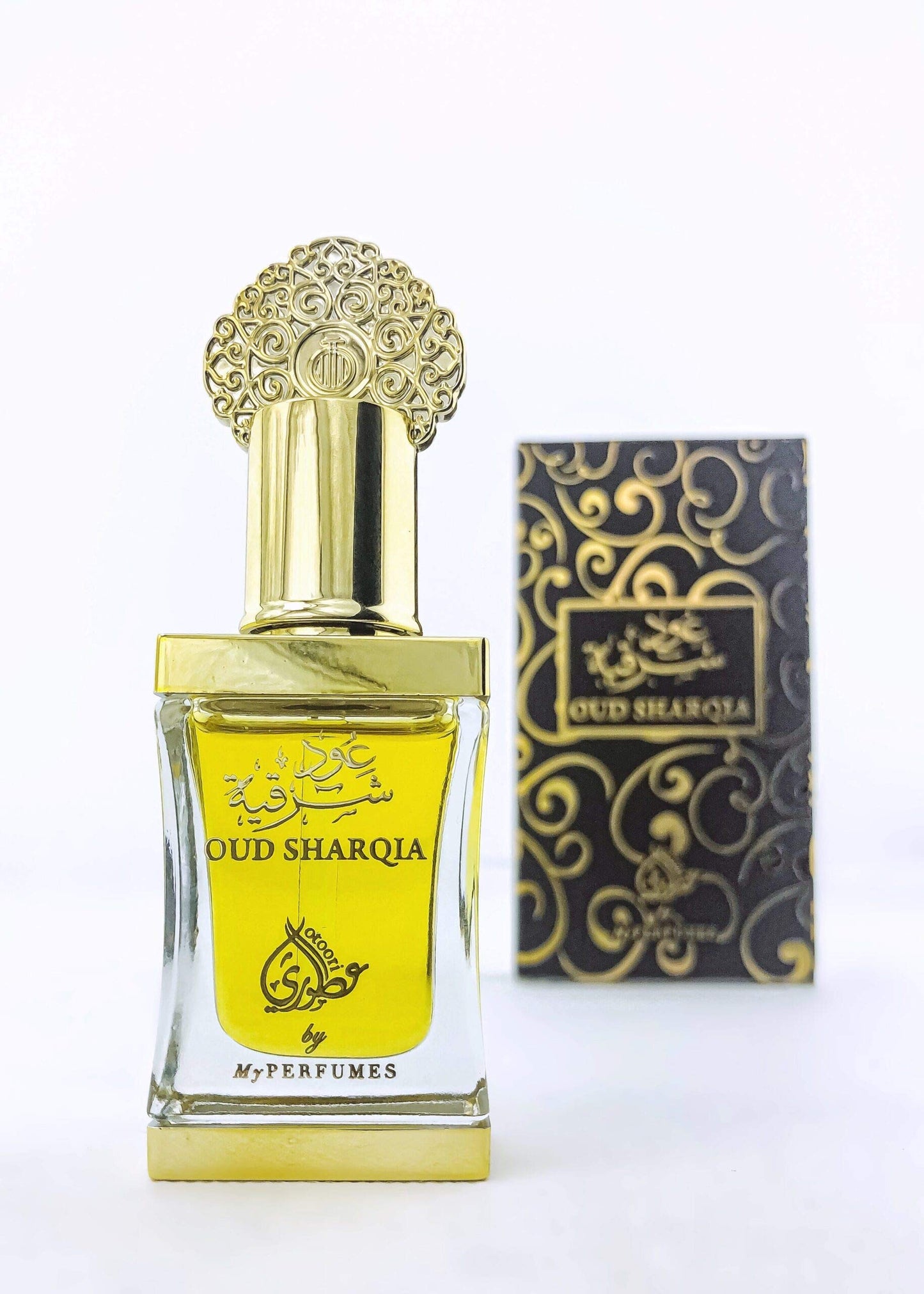 Oud Sharqia Perfume Oil – 12ml | Unisex Fragrance with Rose, Wood & Musk