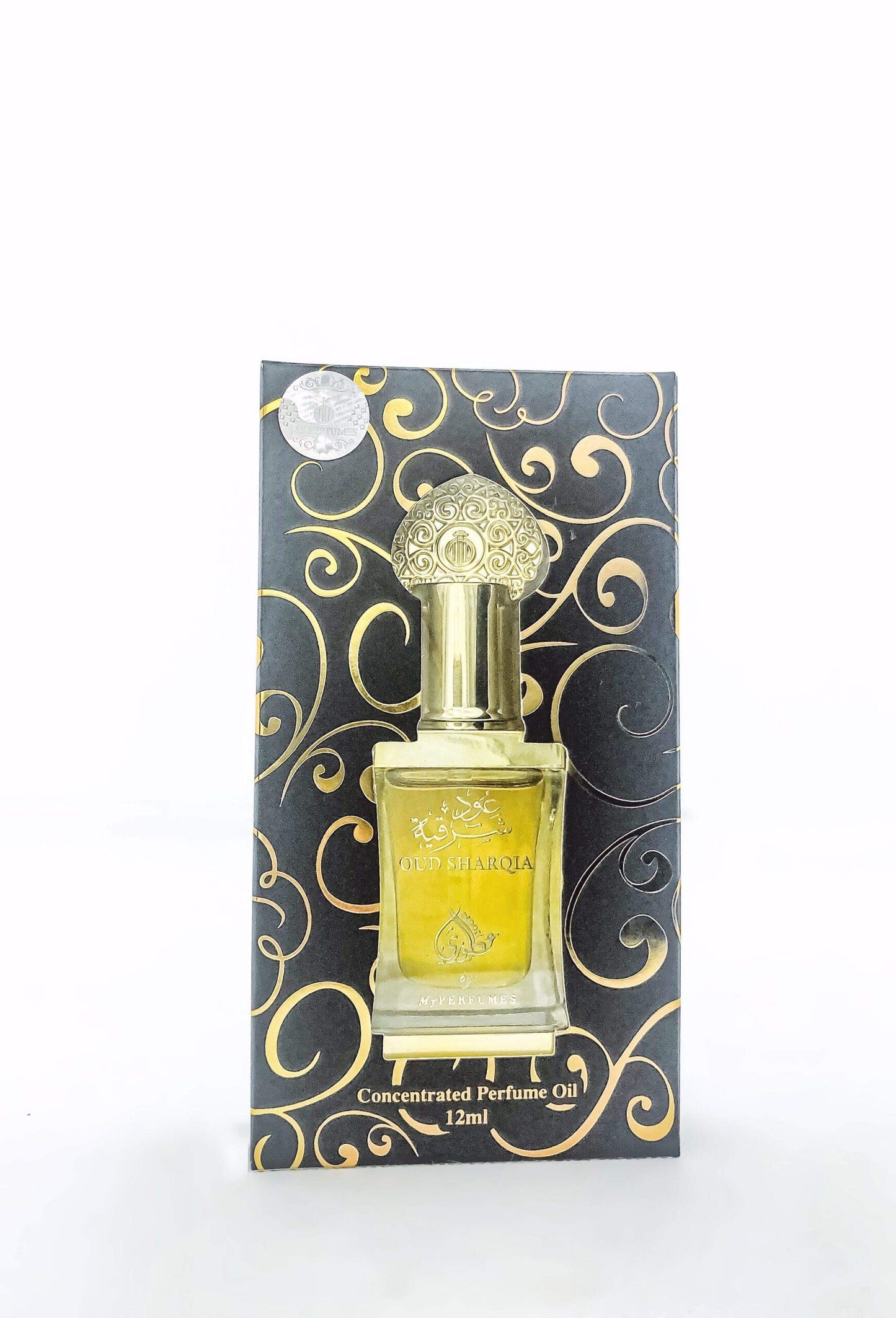 Oud Sharqia Perfume Oil – 12ml | Unisex Fragrance with Rose, Wood & Musk