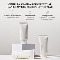 Mixsoon Korean Centella Sun Cream SPF50+ PA++++ (50g) | Soothing & Protective Daily Sunscreen