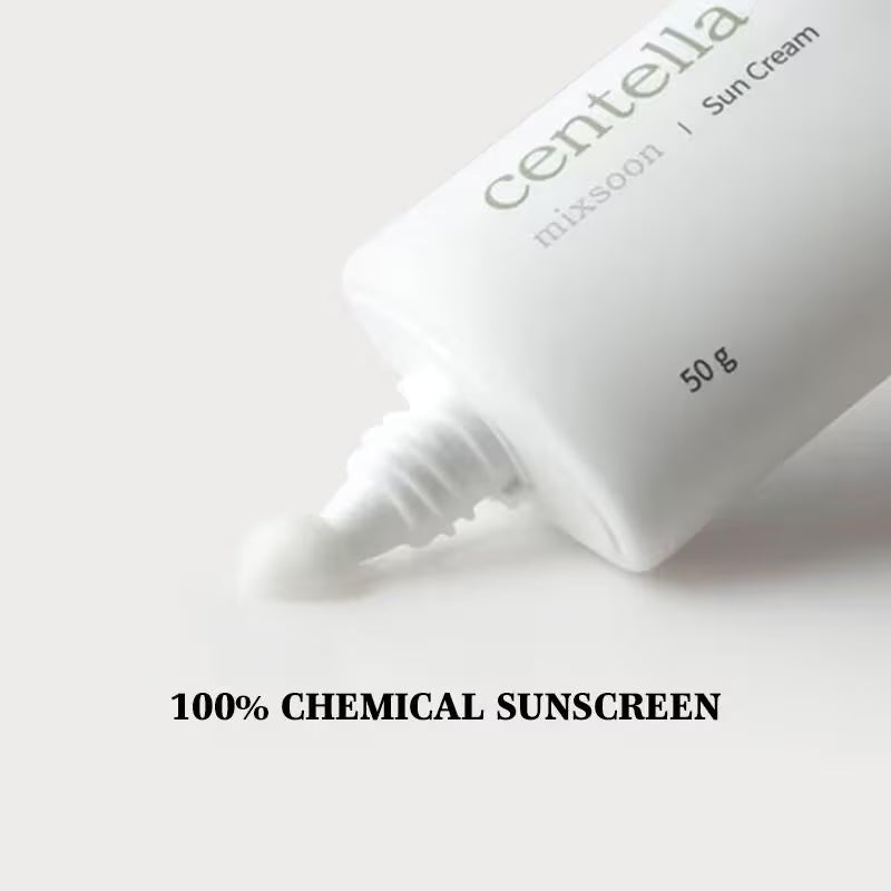 Mixsoon Korean Centella Sun Cream SPF50+ PA++++ (50g) | Soothing & Protective Daily Sunscreen