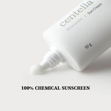 Mixsoon Korean Centella Sun Cream SPF50+ PA++++ (50g) | Soothing & Protective Daily Sunscreen