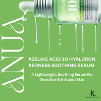 Anua Azelaic Acid 10% + Hyaluronic Serum (30ml) | Redness Soothing &