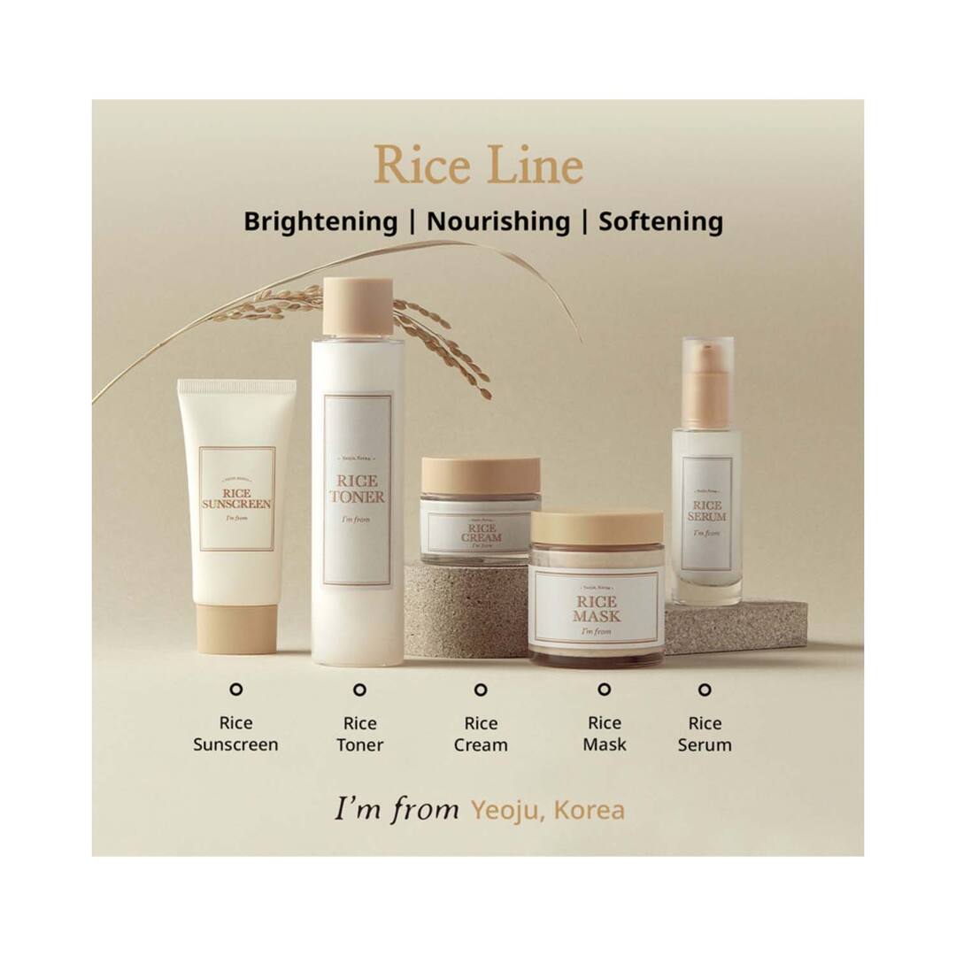 I’m From Rice Sunscreen SPF50+ PA++++ (50ml) | Brightening & Hydrating Sun Protection
