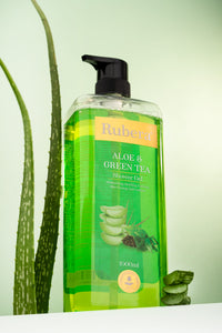 Rubera Aloe Vera & Green Tea Shower Gel – Hydrating & Refreshing Cleanser (1000ml)