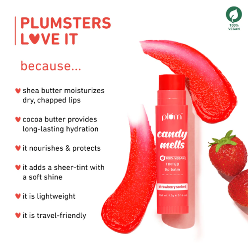 Candy Melts Strawberry Sorbet Tinted Lip Balm4.5g