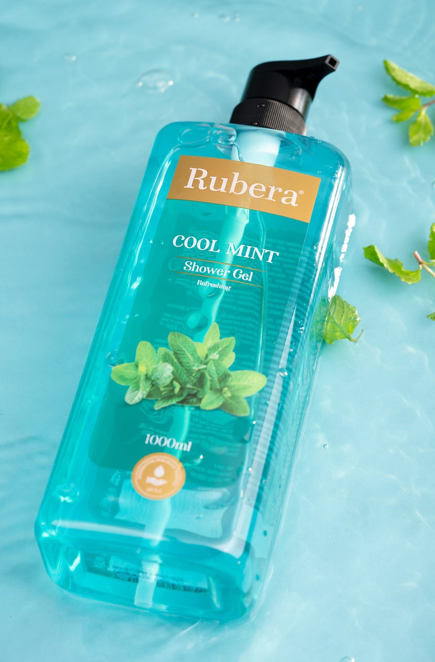 Rubera Cool Mint Shower Gel – Refreshing & Energizing Body Cleanser (1000ml)