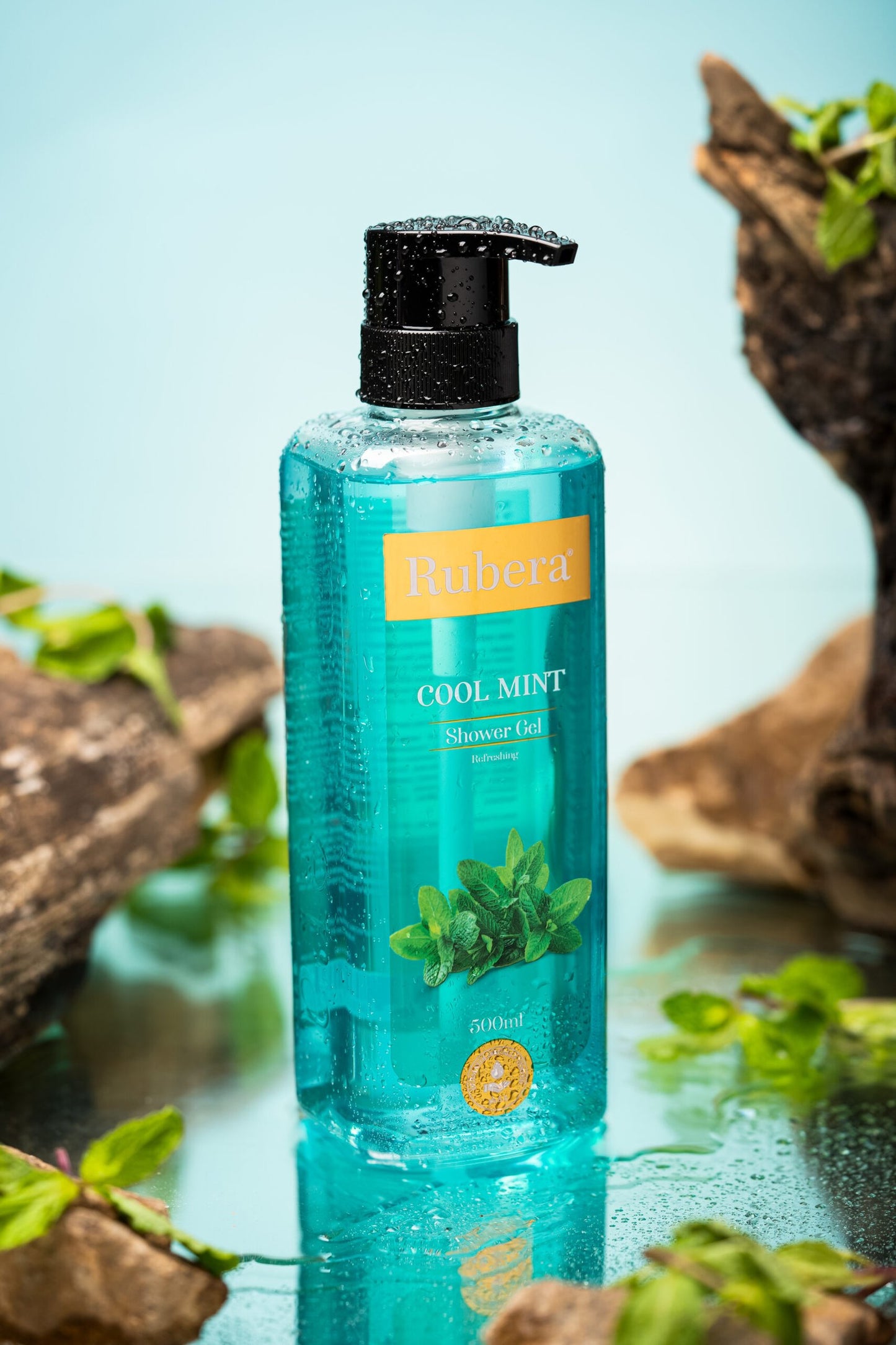 Rubera Cool Mint Shower Gel – Refreshing & Energizing Body Cleanser (1000ml)