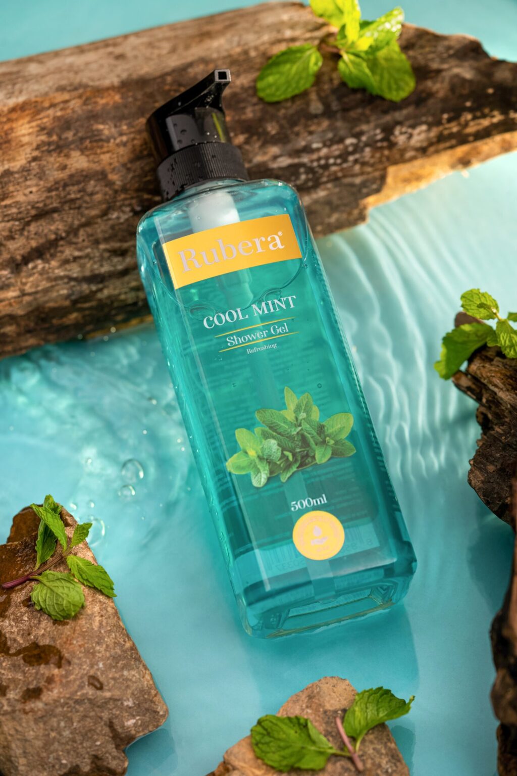 Rubera Cool Mint Shower Gel – Refreshing & Energizing Body Cleanser (1000ml)