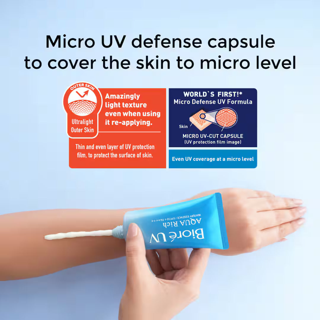 Biore UV Aqua Rich Watery Essence Sunscreen SPF 50+ PA++++ (50g)