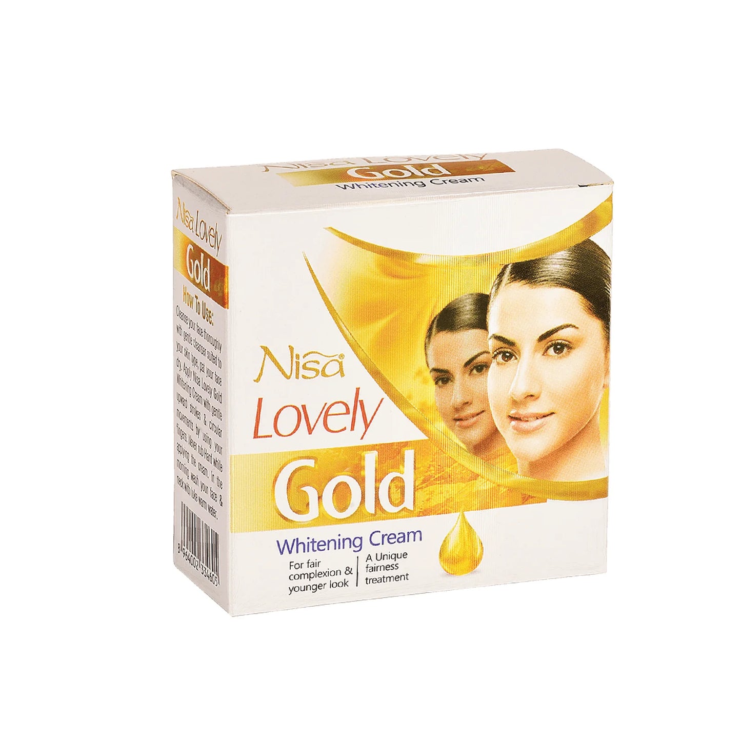 NISA Lovely Gold Whitening Cream | Skin Brightening & Glowing Face Cream (30g)