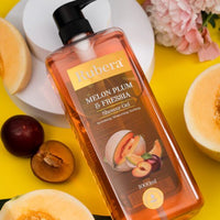 Rubera Melon, Plum & Freesia Shower Gel – Fruity & Floral Refreshing Cleanser (1000ml)