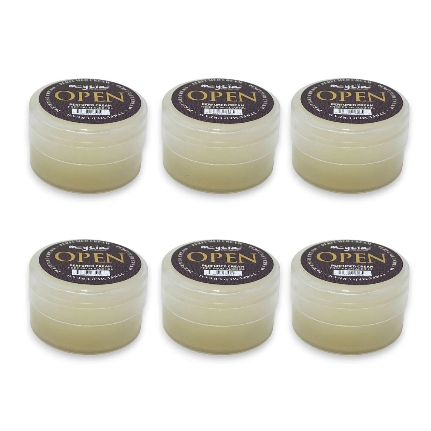Myzia Open Perfumed Cream – Fresh & Long-Lasting Fragrance (Pack of 6)