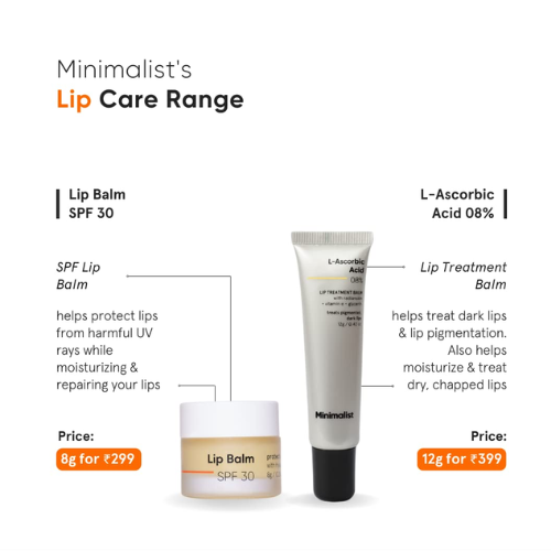Minimalist L-Ascorbic Acid 8% Lip Treatment Balm