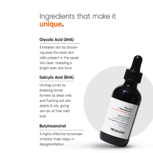 Minimalist Glycolic + Tranexamic 11% Body Exfoliator