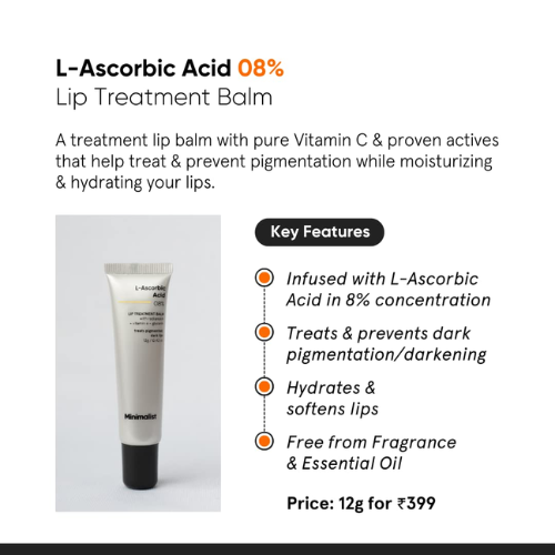 Minimalist L-Ascorbic Acid 8% Lip Treatment Balm