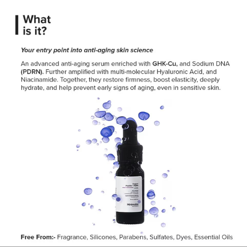 Minimalist Copper Peptide + PDRN 1.25% Face Serum