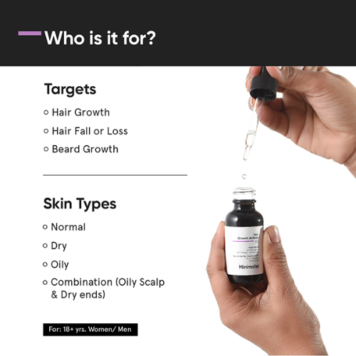 Minimalist Hair Growth Actives 18% Hair Serum 30ml