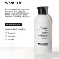 Minimalist Anti Dandruff Shampoo 3.5%