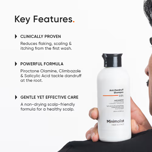 Minimalist Anti Dandruff Shampoo 3.5%
