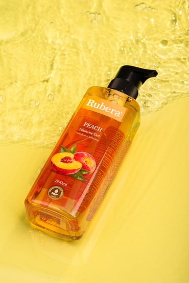 Rubera Peach Shower Gel | Refreshing Cleanser with Fruity Fragrance (1000ml)