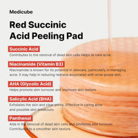 Medicube RED SUCCINIC ACID PEELING PAD 155g