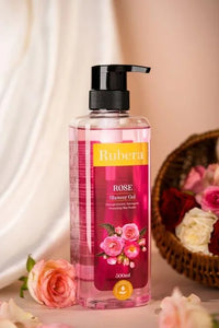 Rubera Rose Shower Gel – Hydrating & Refreshing Body Cleanser (500ml)