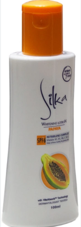 Silka Papaya Skin Whitening Lotion with Herbal Extracts (100ml)