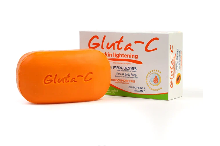 Gluta-C Papaya Enzymes Skin Lightening Soap – Face & Body Brightening with Glutathione & Vitamin C (135g)