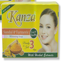 Kanza Sandal & Turmeric Whitening Soap – Brightening & Soothing Skin Care Bar (100g)