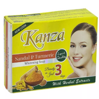 Kanza Sandal & Turmeric Whitening Soap – Brightening & Soothing Skin Care Bar (100g)