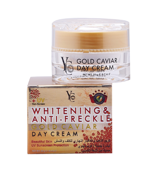 YC Whitening & Anti-Freckle Gold Caviar Day Cream – Brightening & Nourishing Daily Moisturizer (50g)