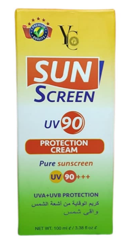 YC Sunscreen UV 90+++ Protection Cream – Pure Broad-Spectrum Sunblock for All Skin Types