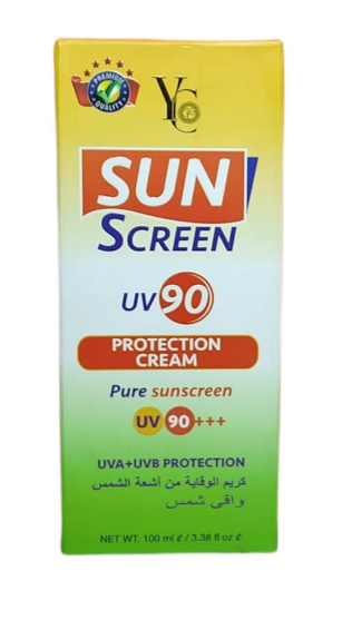 YC Sunscreen UV 90+++ Protection Cream – Pure Broad-Spectrum Sunblock for All Skin Types